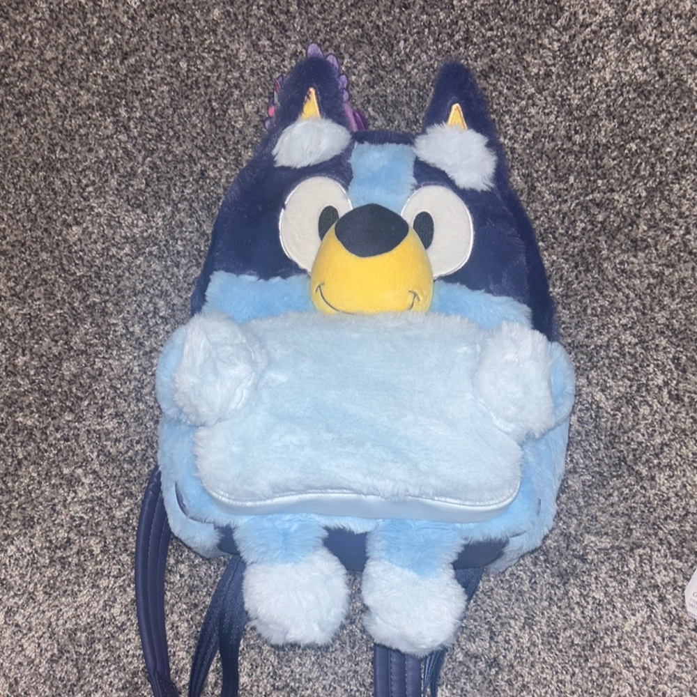 Our Universe Bluey Figural Mini Backpack EUC